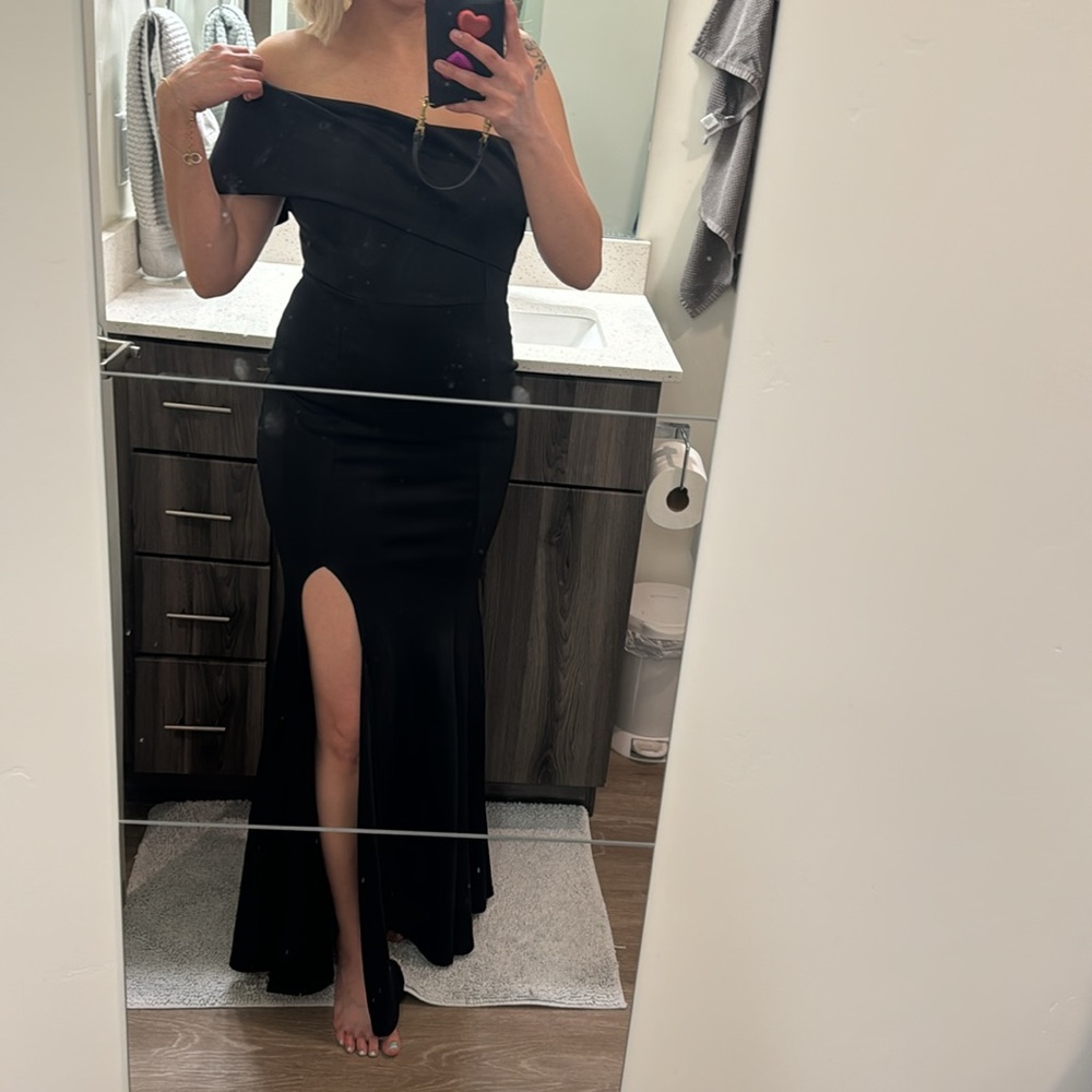 Boutique black mermaid gown - floor length